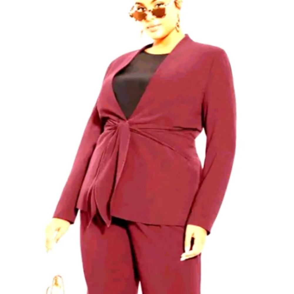 City Chic Trendy Plus Size JKT Elegance Jacket | Size Plus Size XXS 12 - Picture 3 of 4